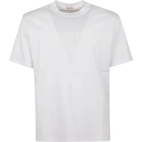 Iconic Jersey T-Shirt Regular Fit , Herren, Größe: M - Valentino Garavani - Modalova