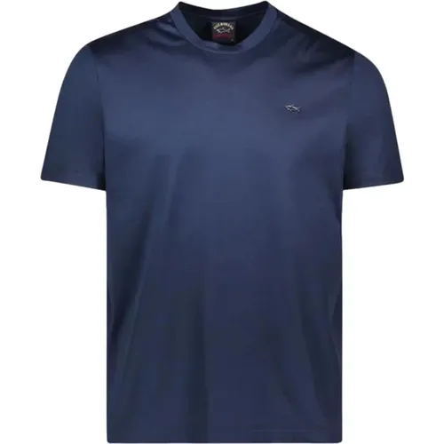 Cotton Short Sleeve Regular Fit T-Shirt 21411016 , male, Sizes: L, 2XL, M, S - PAUL & SHARK - Modalova