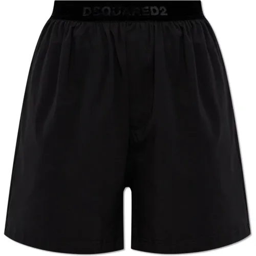 Cotton Boxer Shorts , female, Sizes: L, XL, S, M - Dsquared2 - Modalova