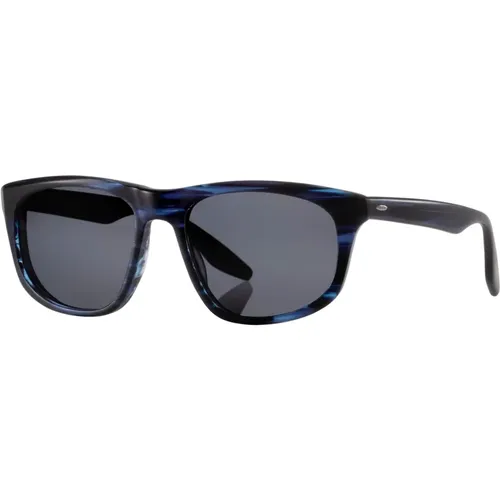 Goldfinger Sonnenbrille in Gestreift Blau/Grau , Herren, Größe: 55 MM - Barton Perreira - Modalova