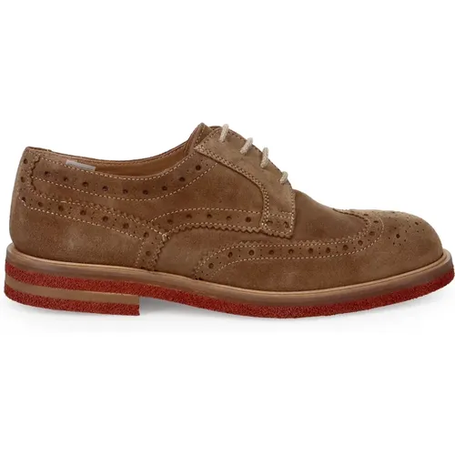 Leather Flat Shoes Classic Style , male, Sizes: 8 UK, 9 UK, 10 UK - Sangiorgio - Modalova