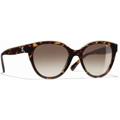 Ikonoische Sonnenbrille mit einheitlichen Gläsern , unisex, Größe: 54 MM - Chanel - Modalova