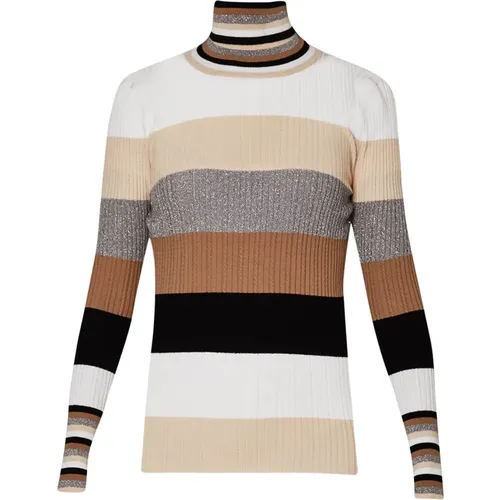 Striped Dolcevita Sweater , female, Sizes: XS, S, L, XL - Liu Jo - Modalova