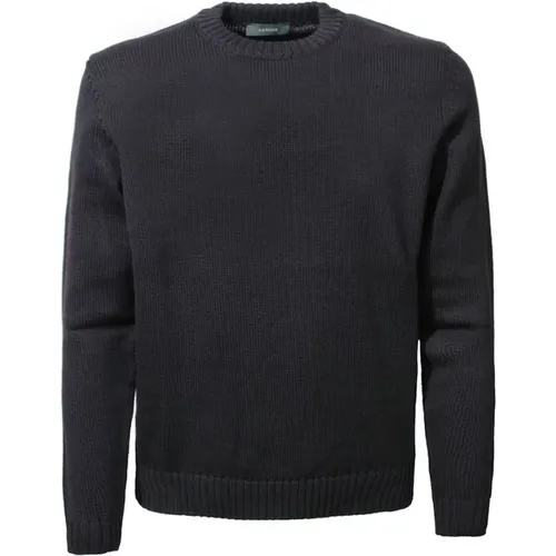 Crew-Neck Wool Sweater , male, Sizes: L, XL, 2XL, M - Zanone - Modalova