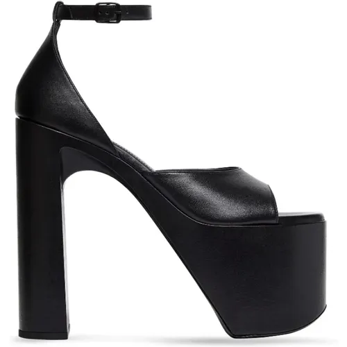 Calfskin Sandal with Adjustable Strap , female, Sizes: 4 UK, 5 UK - Balenciaga - Modalova
