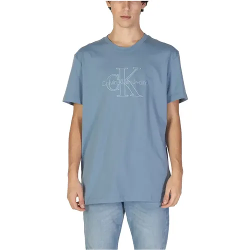 Herren Baumwoll T-Shirt und Polo Kollektion , Herren, Größe: 2XL - Calvin Klein Jeans - Modalova