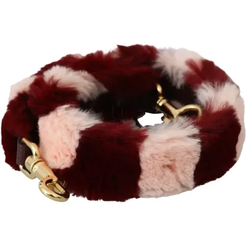 Luxury Lapin Fur Acry Shoulder Strap , female, Sizes: ONE SIZE - Dolce & Gabbana - Modalova