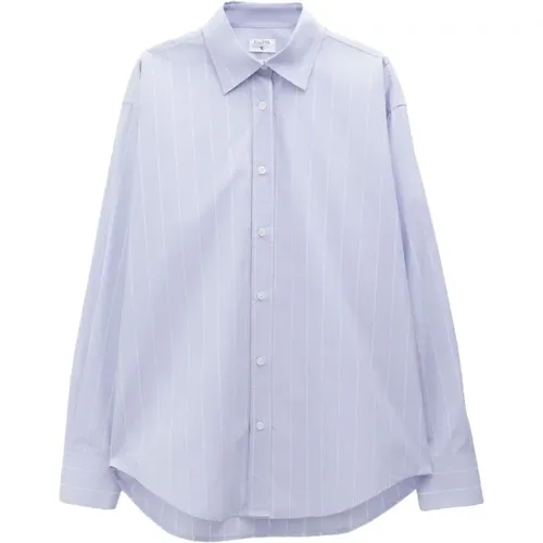 Vertical Stripe Poplin Shirt , female, Sizes: M, S, XS - Filippa K - Modalova