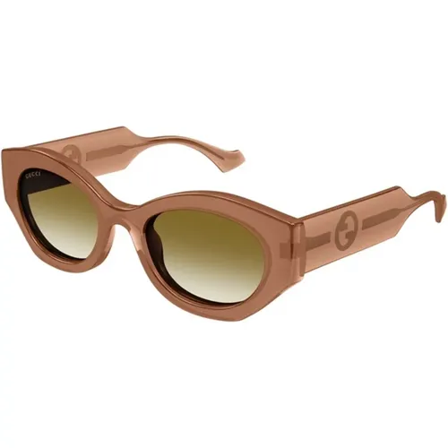 Braun Braun Sonnenbrille Gg1553S 004 - Gucci - Modalova