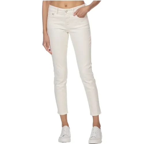 Skinny Jeans mit Normaler Taille und Reißverschluss , Damen, Größe: W31 - closed - Modalova