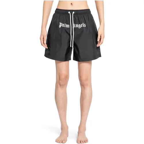 Logo Swimshorts Elastic Waistband , male, Sizes: S, M, XS, L - Palm Angels - Modalova