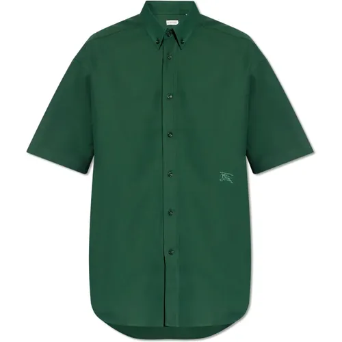 Embroidered shirt , male, Sizes: S, XS, 2XL, XL, L, M - Burberry - Modalova