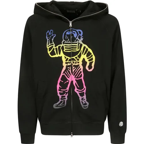 Kapuzen-Sweatshirt mit Reißverschluss und Frontdruck , Herren, Größe: S - Billionaire Boys Club - Modalova