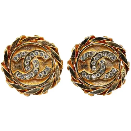 Pre-owned Metal earrings , female, Sizes: ONE SIZE - Chanel Vintage - Modalova