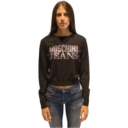 Damen Sweatshirt , Damen, Größe: M - Moschino - Modalova