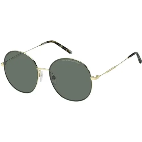 Goldene Metallsonnenbrille für Frauen - Marc Jacobs - Modalova