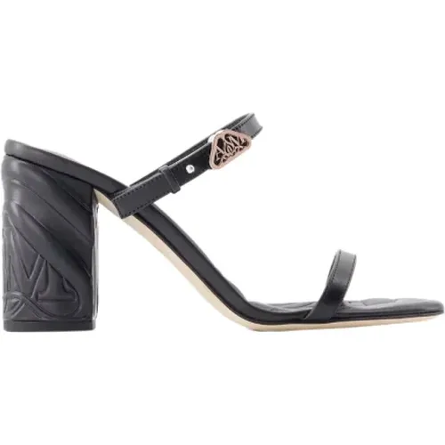 Leather heels , female, Sizes: 2 UK - alexander mcqueen - Modalova