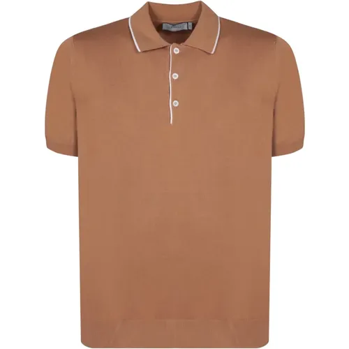 Polo-Shirt aus Baumwolle mit kontrastierenden Kanten - Canali - Modalova