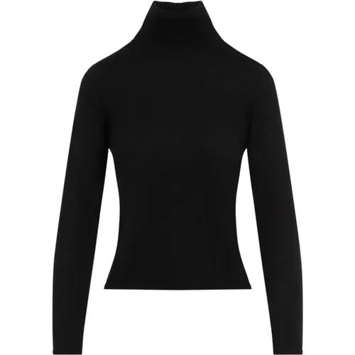 Luxuriöser Schwarzer Cashmere-Pullover Aw24 , Damen, Größe: L - Max Mara - Modalova