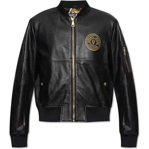 Jacke mit Logo , Herren, Größe: L - Versace Jeans Couture - Modalova