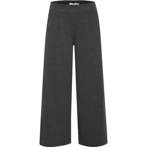 Weite Bootcut Hose , Damen, Größe: XS - Ichi - Modalova