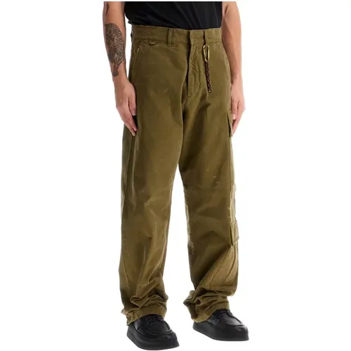 Cargo Pants with Distressed Details , male, Sizes: W33, W31, W34, W30, W32 - Darkpark - Modalova