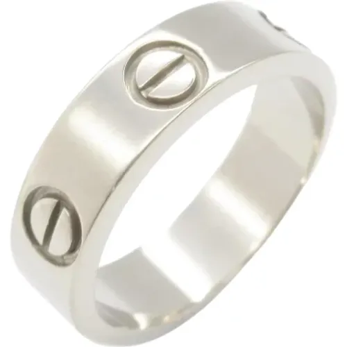 Pre-owned White Gold rings , female, Sizes: ONE SIZE - Cartier Vintage - Modalova