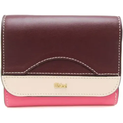 Pre-owned Leather wallets , female, Sizes: ONE SIZE - Chloé Pre-owned - Modalova