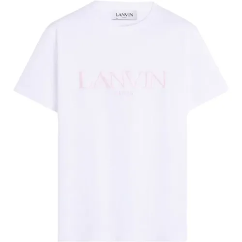 Embroidered T-Shirt , female, Sizes: S - Lanvin - Modalova