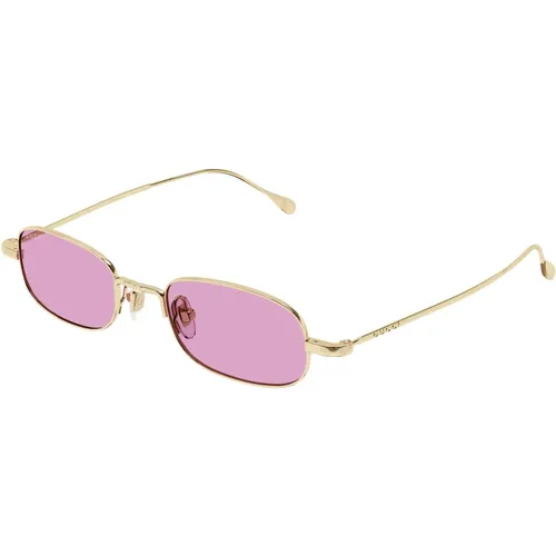 Gold/Pink Sunglasses Gg1648S , male, Sizes: 45 MM - Gucci - Modalova