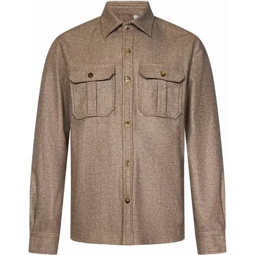 Wool Blend Overshirt Aw24 , male, Sizes: M, XL, L, S - Boglioli - Modalova