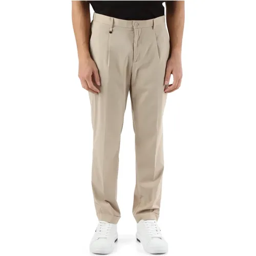 Regular Fit Viscose Pants with Button and Zip Closure , male, Sizes: XL, L, S, XS, M - Antony Morato - Modalova