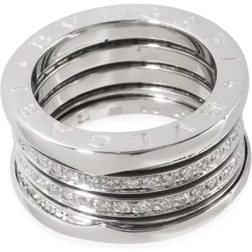 Pre-owned White Gold rings , female, Sizes: ONE SIZE - Bvlgari Vintage - Modalova