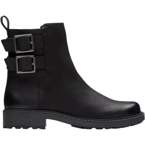 Schwarzer Orinoco 2 Bay Moon Boot , Damen, Größe: 40 EU - Clarks - Modalova