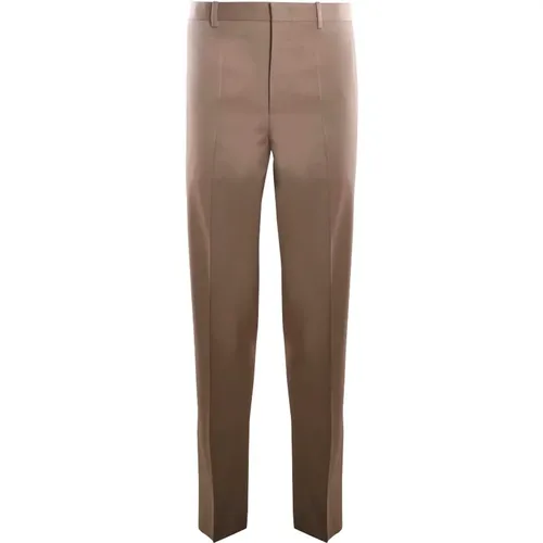 Beige Cotton Trousers with Front Closure , male, Sizes: XL - Jil Sander - Modalova