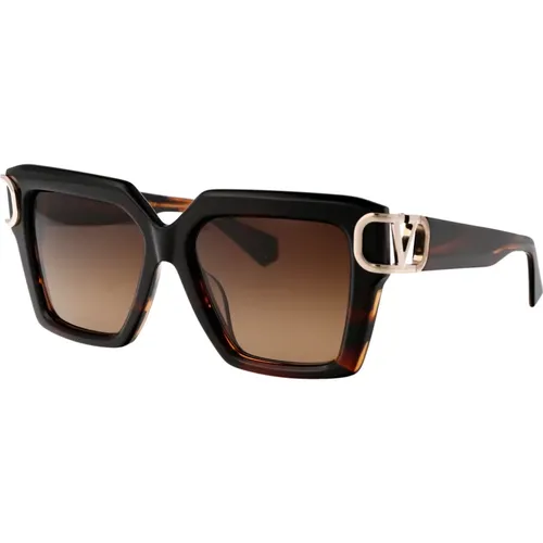 Stylish V-Uno Sunglasses , unisex, Sizes: 55 MM - Valentino Garavani - Modalova