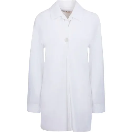 Off , Cotton Poplin Shirt , female, Sizes: XS, 2XS - Off White - Modalova