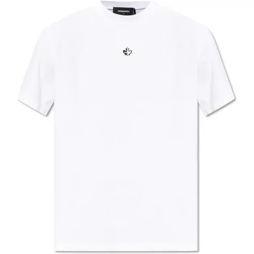 T-Shirt mit Logo , Herren, Größe: 2XL - Dsquared2 - Modalova