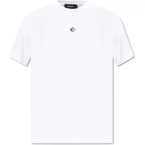T-shirt with logo , male, Sizes: L, M - Dsquared2 - Modalova