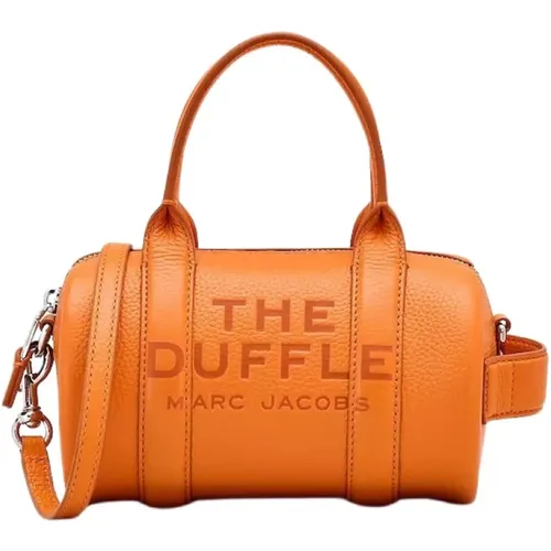 Tangerine Leather Mini Duffle Bag , female, Sizes: ONE SIZE - Marc Jacobs - Modalova