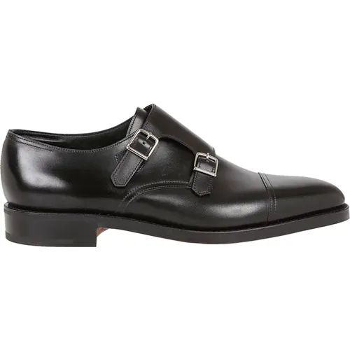 Leather Double Buckle Loafers , male, Sizes: 8 UK, 11 UK, 10 UK, 9 1/2 UK, 7 UK, 7 1/2 UK - John Lobb - Modalova