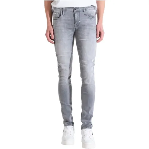 Stahlgrau Denim Hose , Herren, Größe: W31 - Antony Morato - Modalova