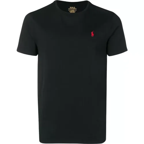 Schwarzes T-Shirt RL Stil , Herren, Größe: L - Polo Ralph Lauren - Modalova