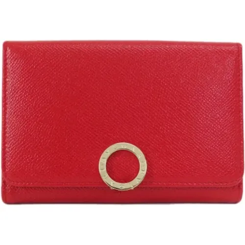 Pre-owned Leather wallets , female, Sizes: ONE SIZE - Bvlgari Vintage - Modalova