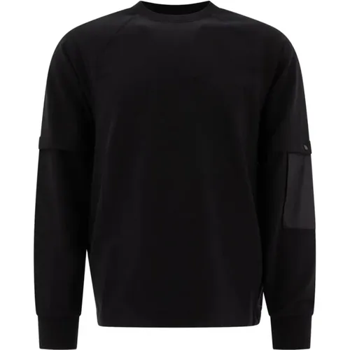 Stretch Crewneck Sweatshirt Aw24 , male, Sizes: XL, L, M, S - C.P. Company - Modalova