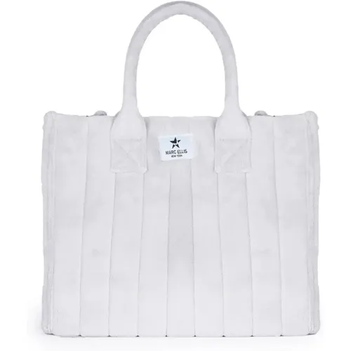 Sponge Shopping Bag with Logo Strap , female, Sizes: ONE SIZE - Marc Ellis - Modalova