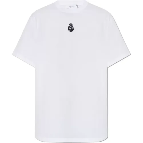 T-Shirt mit Logo , Herren, Größe: M - alexander mcqueen - Modalova