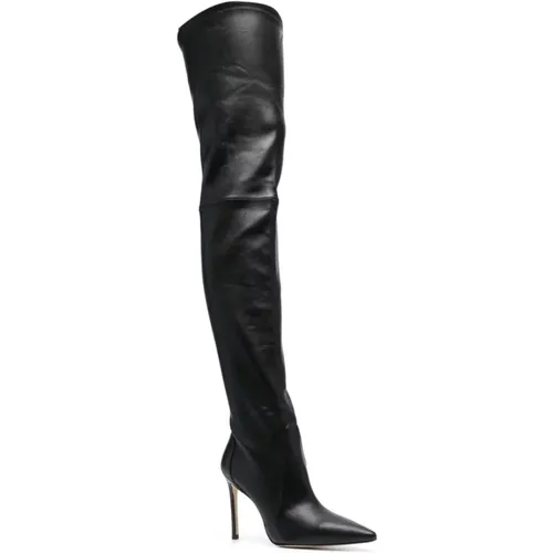 Ultrastuart Leather Thigh-High Boots , female, Sizes: 4 1/2 UK, 5 1/2 UK - Stuart Weitzman - Modalova