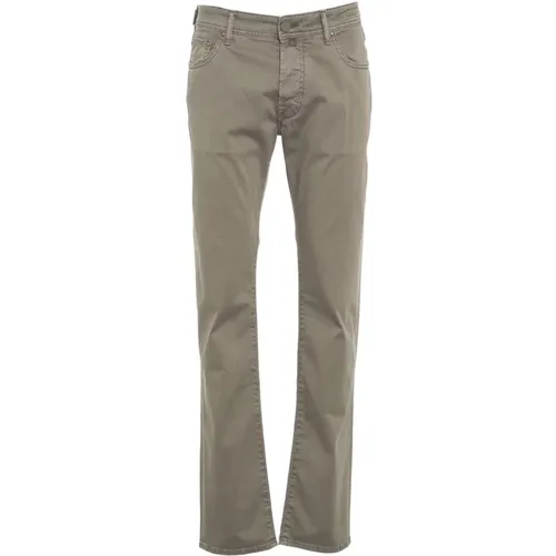 Grey Trousers Ss24 Gentle Wash , male, Sizes: W31 - Jacob Cohën - Modalova