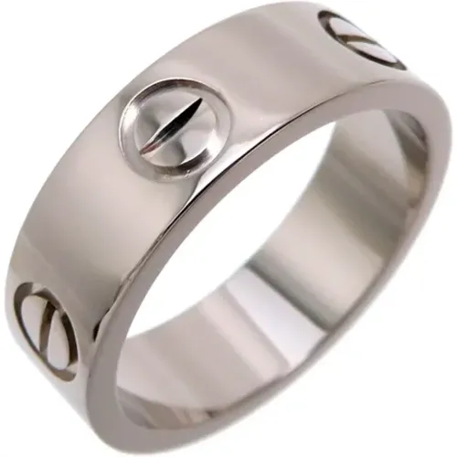 Pre-owned White Gold rings , female, Sizes: ONE SIZE - Cartier Vintage - Modalova